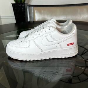 Nike Air Force 1 Low x Supreme Shoes Men's 9 White AFI Sneakers